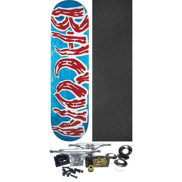 Bacon Skateboards Logo Veneer Assorted Stains Skateboard Deck - 8" x 31.75" - Complete Skateboard Bundle